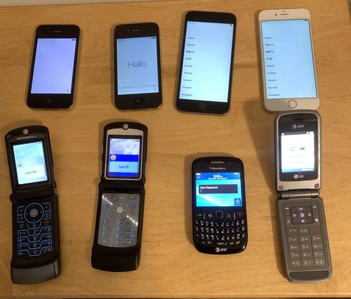 Lot vintage cell phones - vintage,